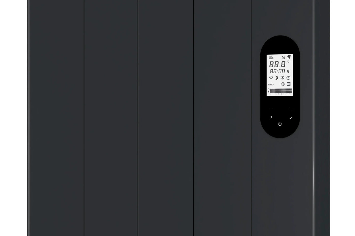 Chauffage de qualité radiateur vertical Civetta noir