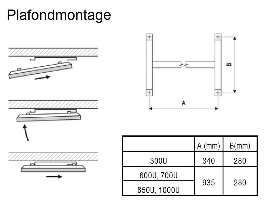 Ecosun SK-Series panneau infrarouge 79 x 119 cm - 850Watt