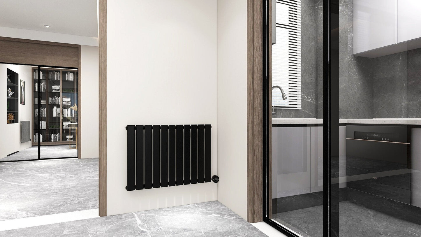 Radiateur électrique horizontal noir 800 watts Calysta