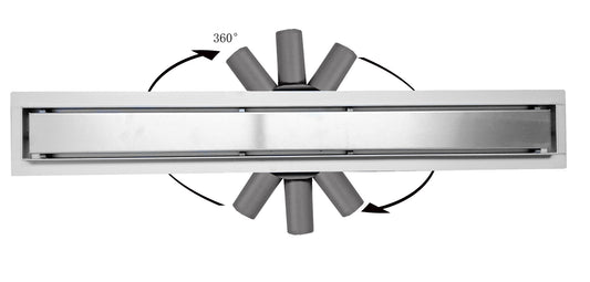 LunaDrain caniveau de douche complet avec bride flexible