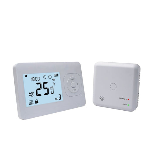 QH Basic programmable thermostat with compact receiver for surface mounting