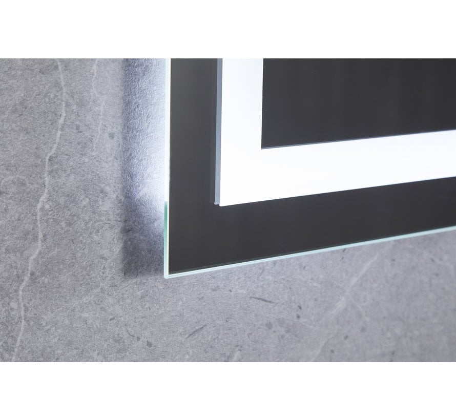 Miroir 70x50 cm sans cadre LED