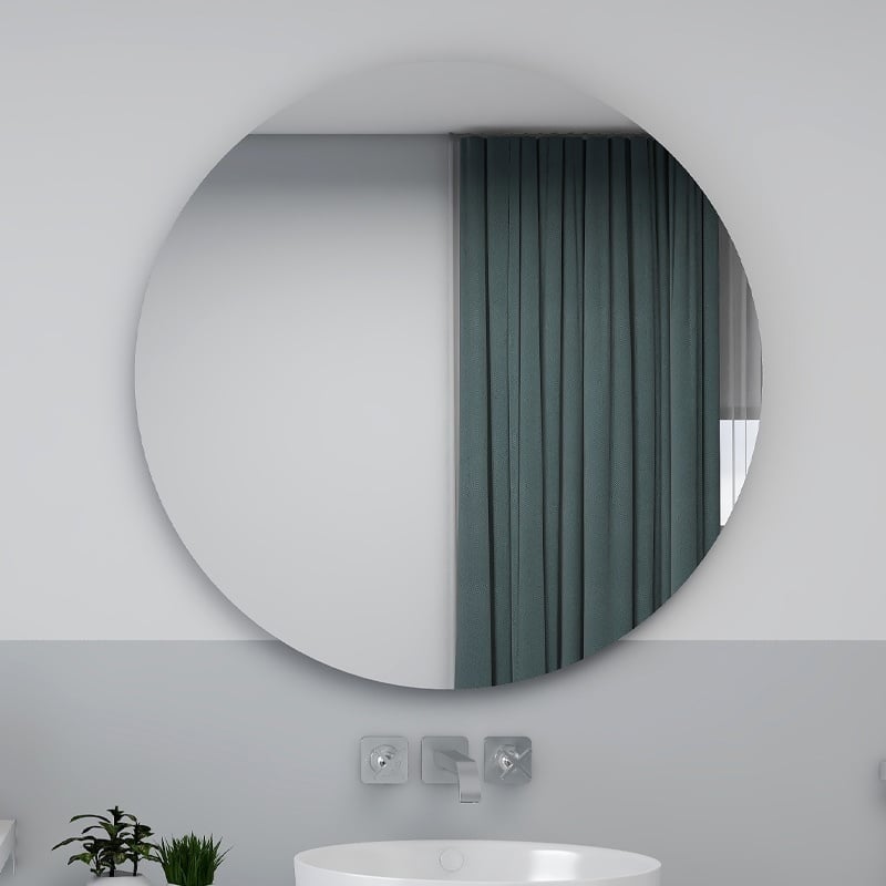 QH Miroir chauffant infrarouge rond 85cm 320Watt
