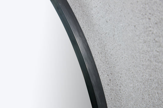 100cm round mirror with black frame - Bella Mirror