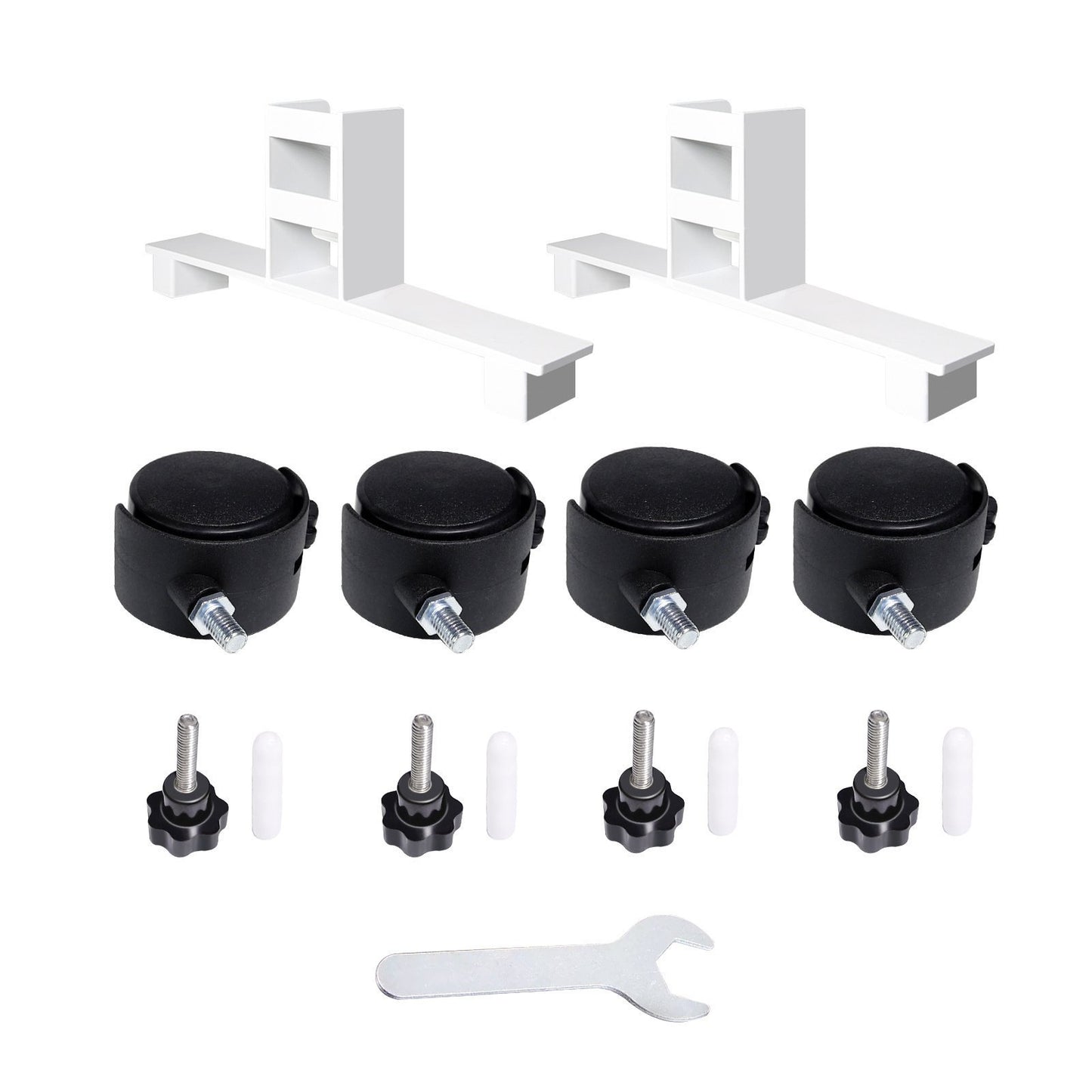 Repose-pieds à roulettes pour panneaux infrarouges