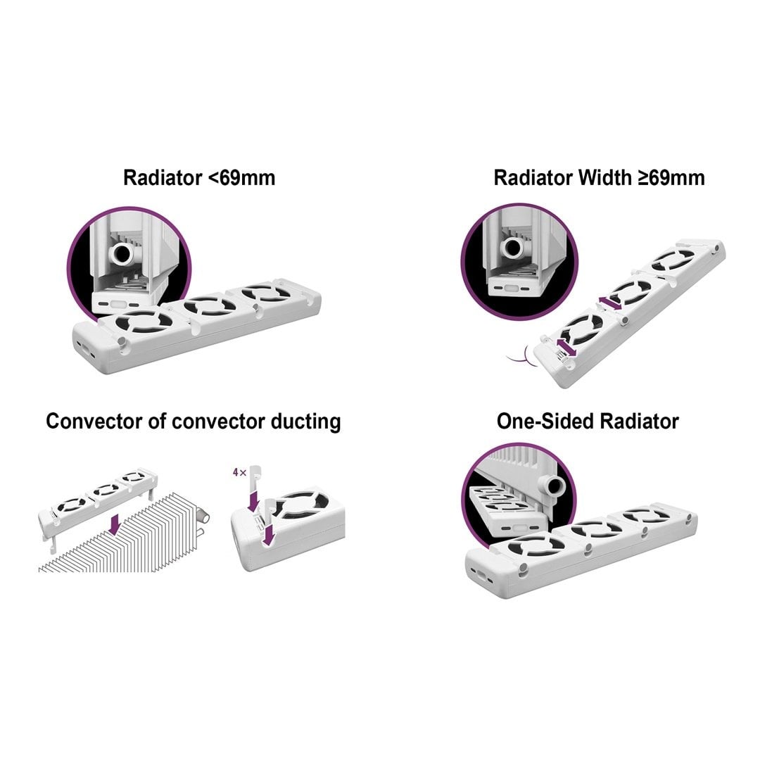 QH Booster radiator ventilator single set