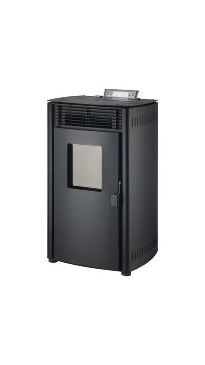 Poêle à granulés - 8.8KW - pour 60-80 m2 - 5 niveaux - minuterie - CR05 Noir