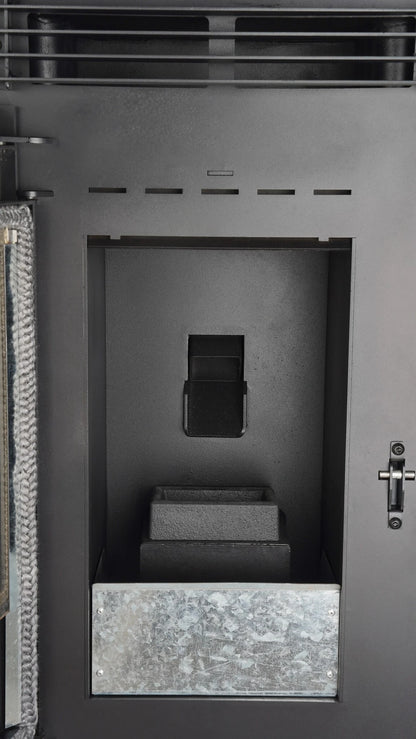 Poêle à granulés - 9,9 kW - pour 80-100 m¬≤ - 5 niveaux - minuterie - CR9 - double porte