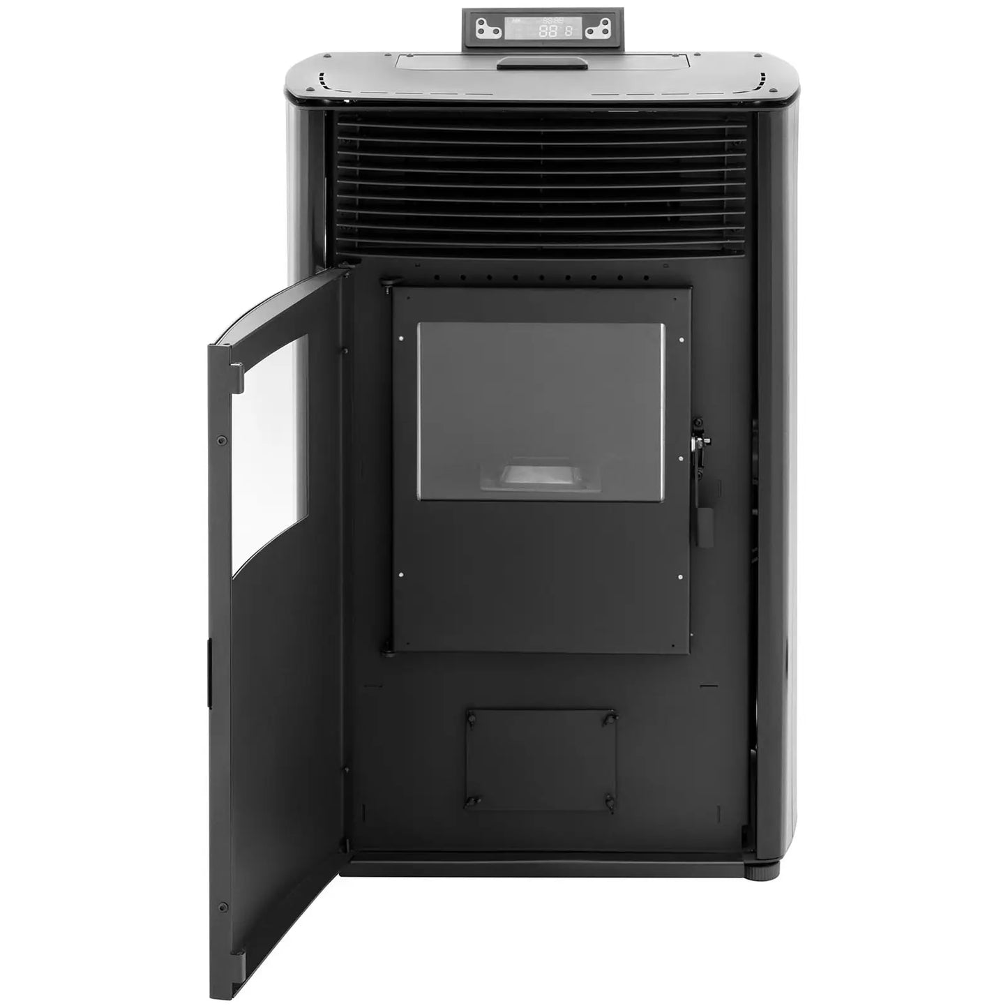 Poêle à pellets - 13.1kW - pour 80-100 m2 - 5 niveaux - minuterie - CR04 Blanc