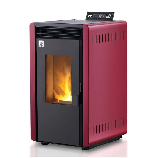 Poêle à granulés - 6kW - pour 40-60 m¬≤ - 5 niveaux - minuterie - CR10-2