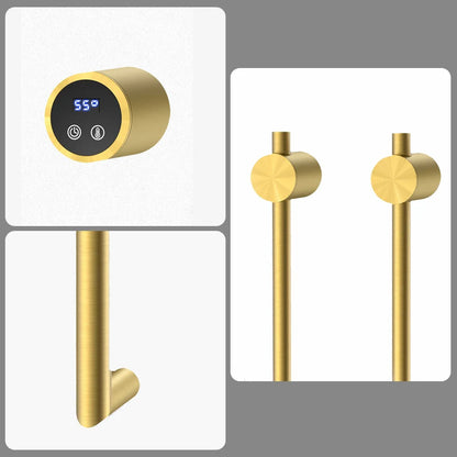 Elektrische handdoek radiator gold met thermostaat L-SR0200-T