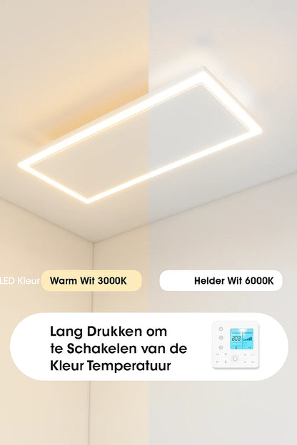 Panneau infrarouge QH-InfraGlow avec éclairage LED 107x39 cm 1300 watts