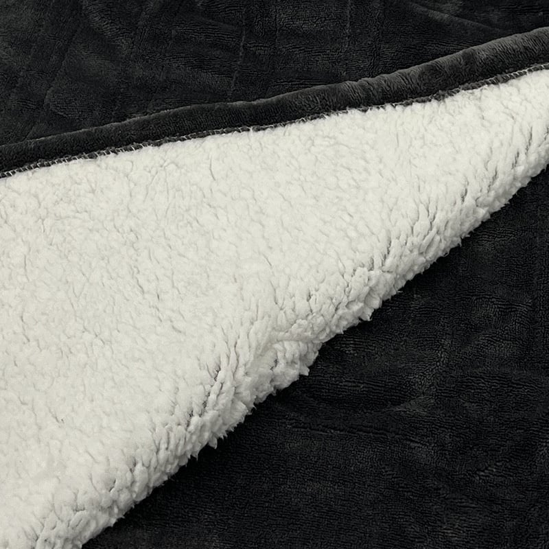 Couverture électrique - Couverture chauffante - 1 personne - 180x150 cm - Polaire - Gris