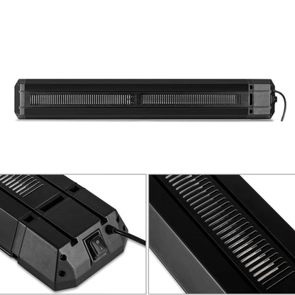 Chauffage de terrasse infrarouge Calore noir réglable 1600 - 2200Watt