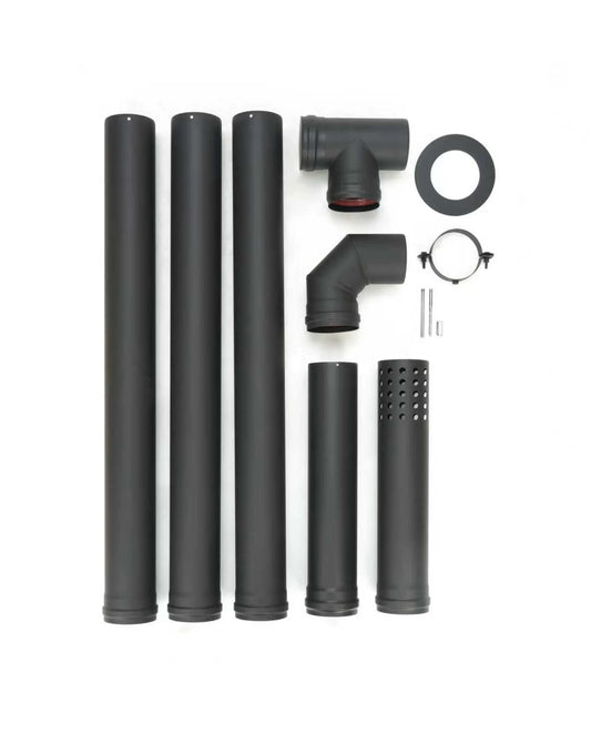 Ensemble de tuyaux pour poêle à granulés - √ò 100 mm - acier au carbone - Modèle non électrique