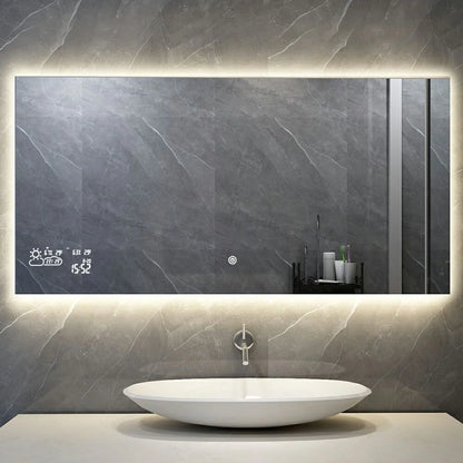Miroir intelligent avec éclairage LED chauffage infrarouge 60X60 200Watt