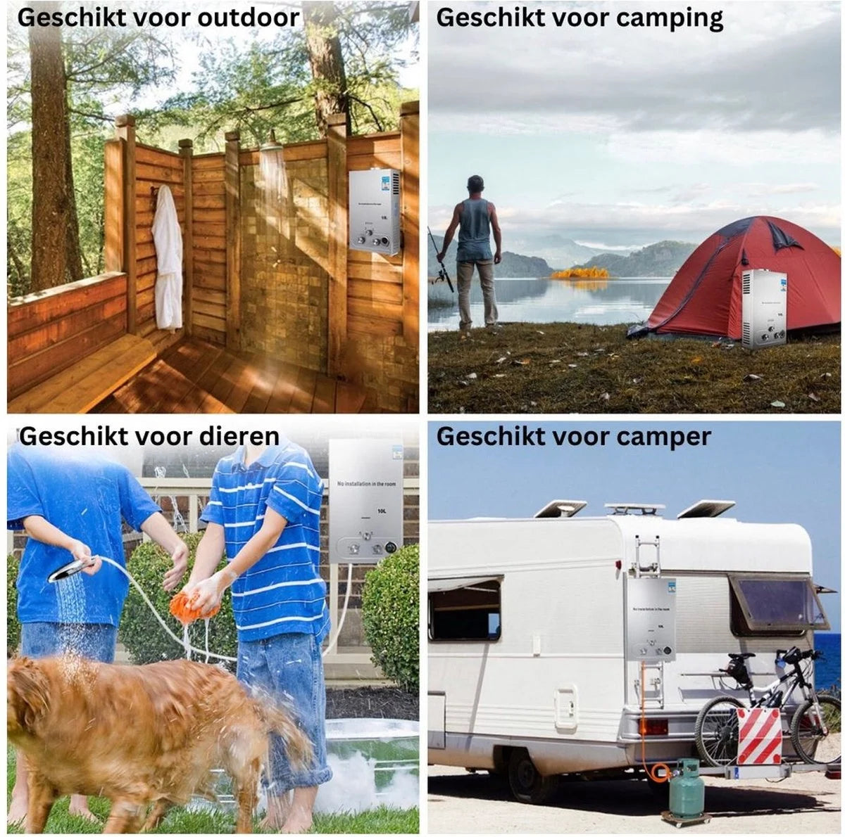 Propaan geiser - LPG geiser 6 Liter / minuut Boiler