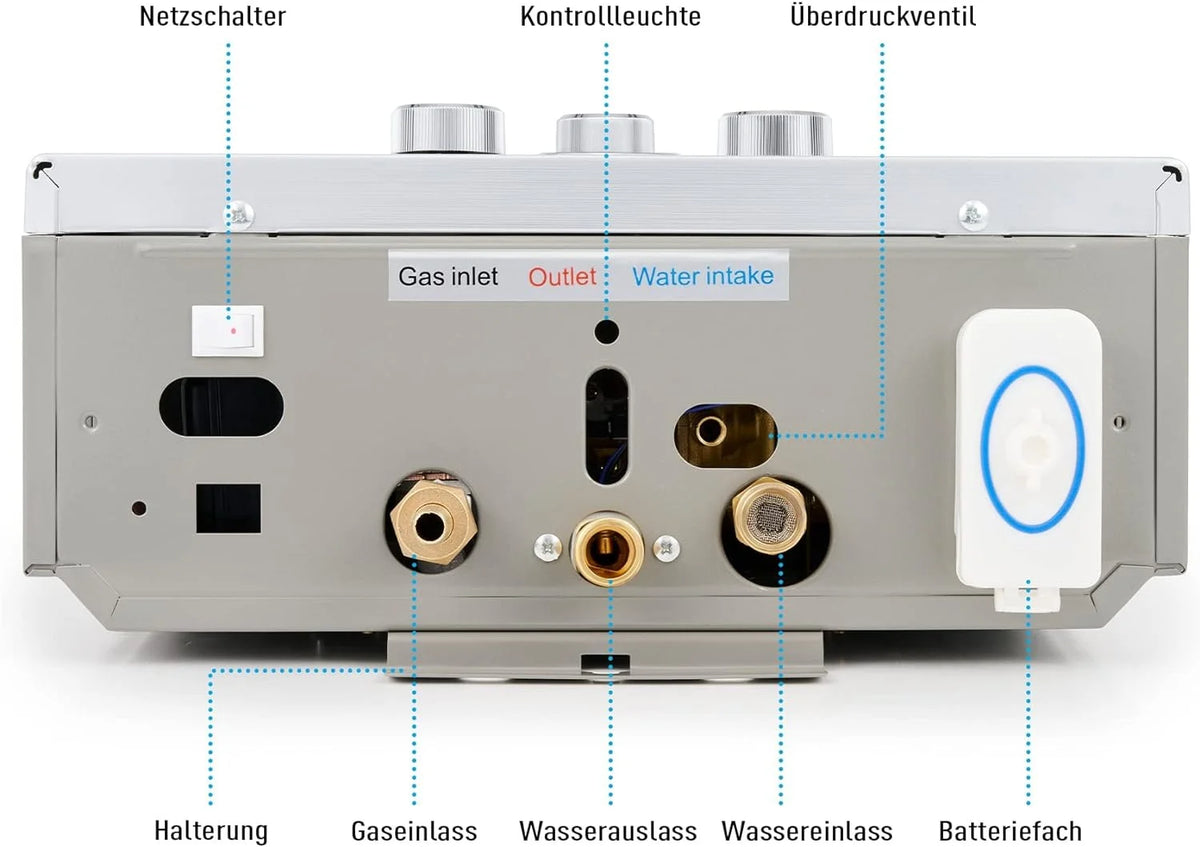 Propaan geiser - LPG geiser 6 Liter / minuut Boiler
