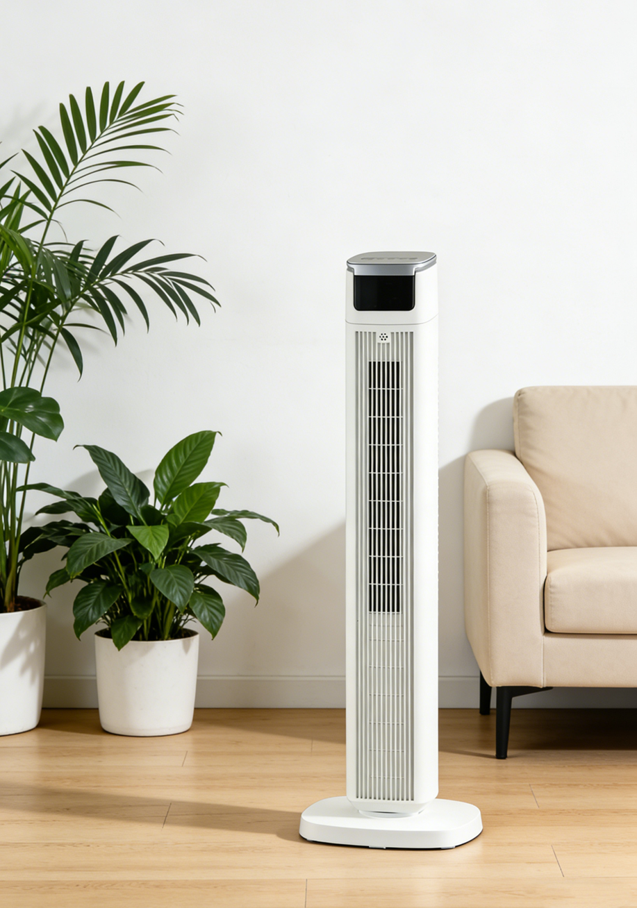Torenventilator met afstandsbediening en timer