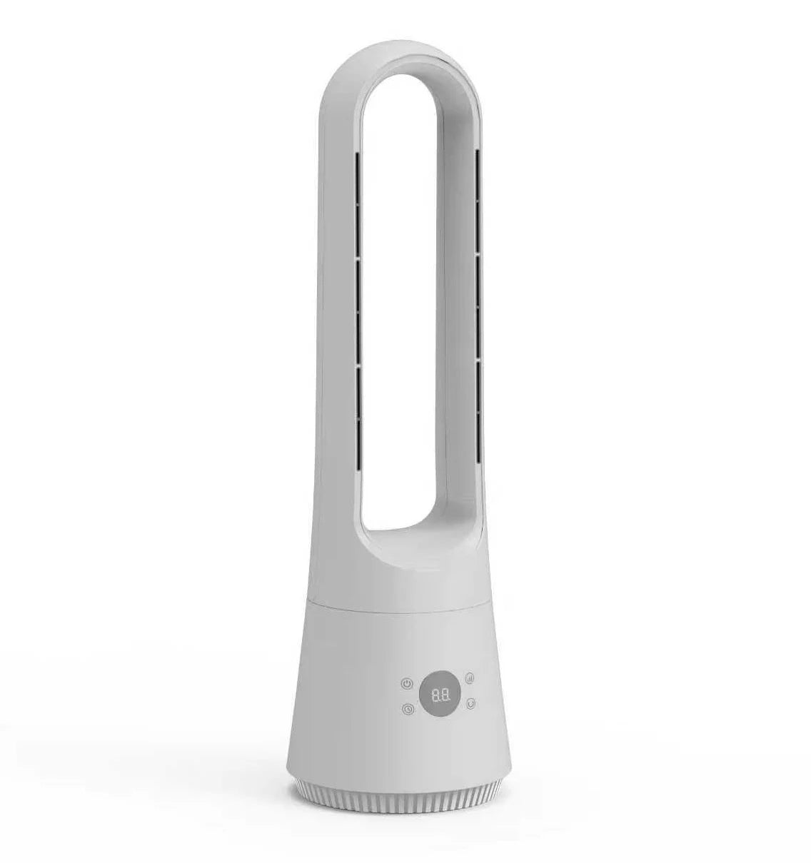 Ventilateur design sur pied avec télécommande, minuterie et fonction aromatique