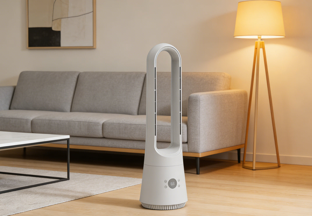 Design ventilator met afstandsbediening, timer en aromafunctie