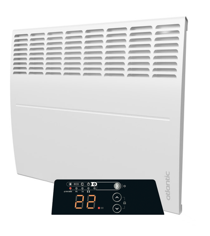 Tweedekans - Ecoflex Atlantic elektrische kachel met instelbare thermostaat - 500 Watt - 51cm (b) x 51cm (h)