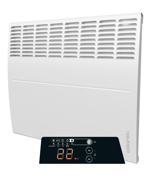 Tweedekans - Ecoflex Atlantic elektrische kachel met instelbare thermostaat - 500 Watt - 51cm (b) x 51cm (h)