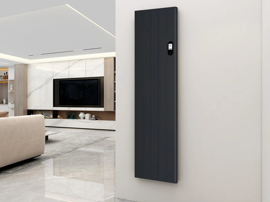 Tweedekans - Quality Heating verticale kachel Civetta black - Zwart