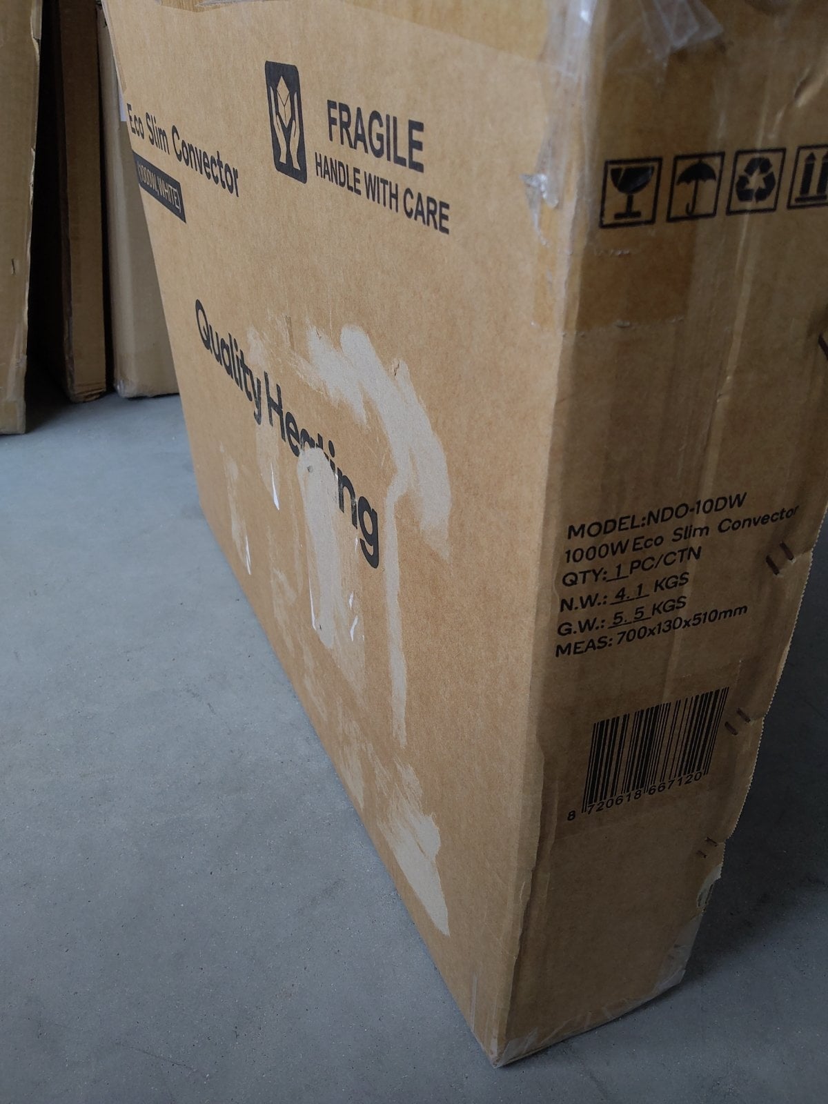 Tweedekans - Quality Heating - Eco Slim Wifi white - Eco Slim - 61,5 x 5 x 40 cm - 1000Watt