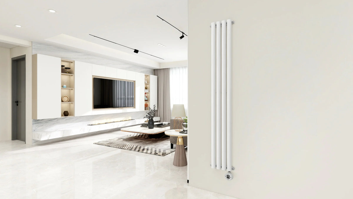 Seconde chance - Radiateur électrique vertical blanc Calysta 1000 W - Par défaut