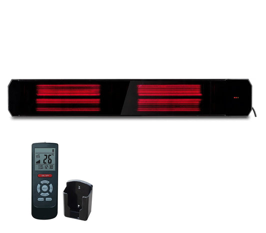 Tweedekans - Infrarood terrasverwarmer Calore black heater instelbaar met 1600 - 3200Watt - 2200Watt 1160*180*77mm