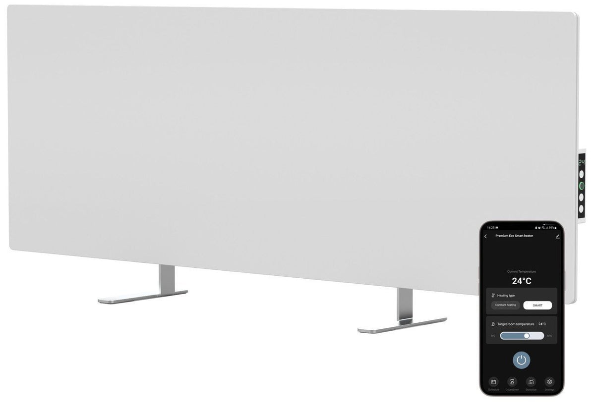 Seconde chance - AENO GH4S panneau chauffant infrarouge intelligent WIFI - 700 Watt - Noir