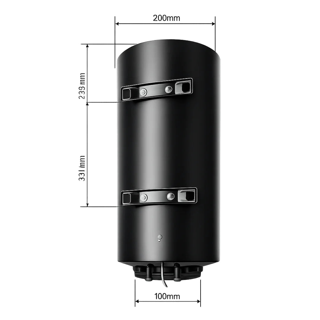 80 Liter QH V2 dual tank elektrische boiler met digitale bediening