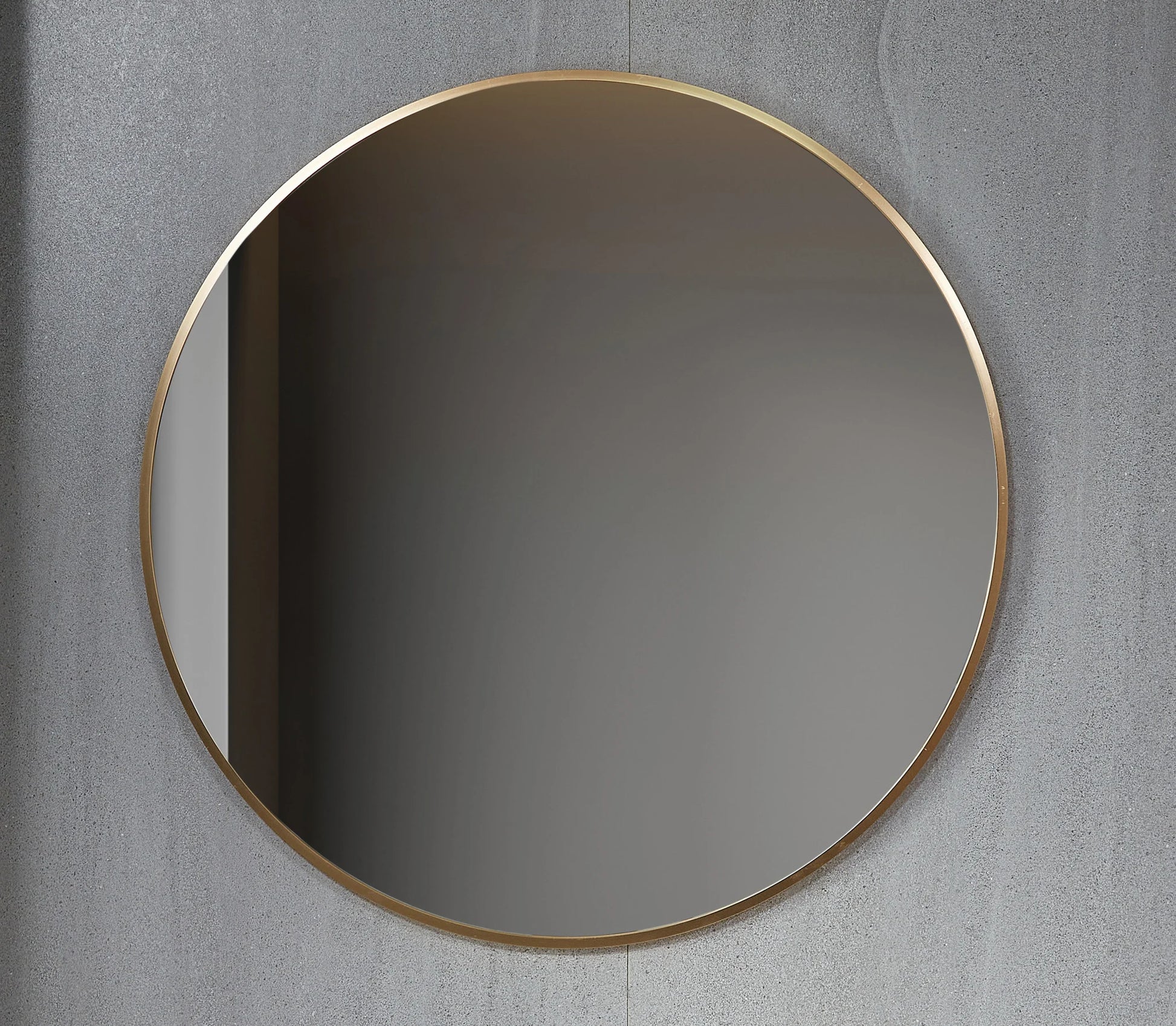 Tweedekans - Spiegel rond 80 cm met koperen frame - Default