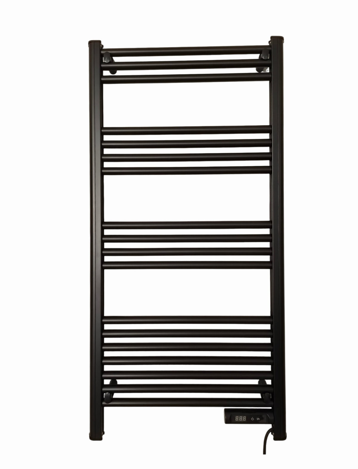 Seconde chance - Radiateur sèche-serviettes électrique intelligent avec commande numérique noir 425 W - Par défaut