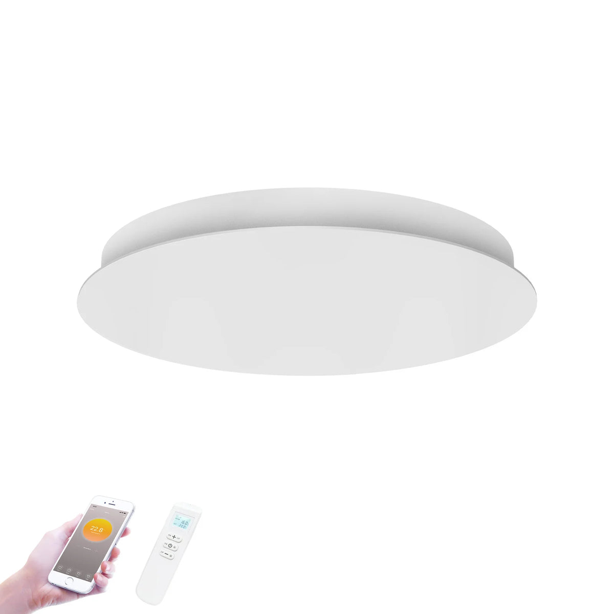 Seconde chance - QH-ThermoAura Série Wi-Fi Rond 750W diamètre 55,4 cm - Par défaut