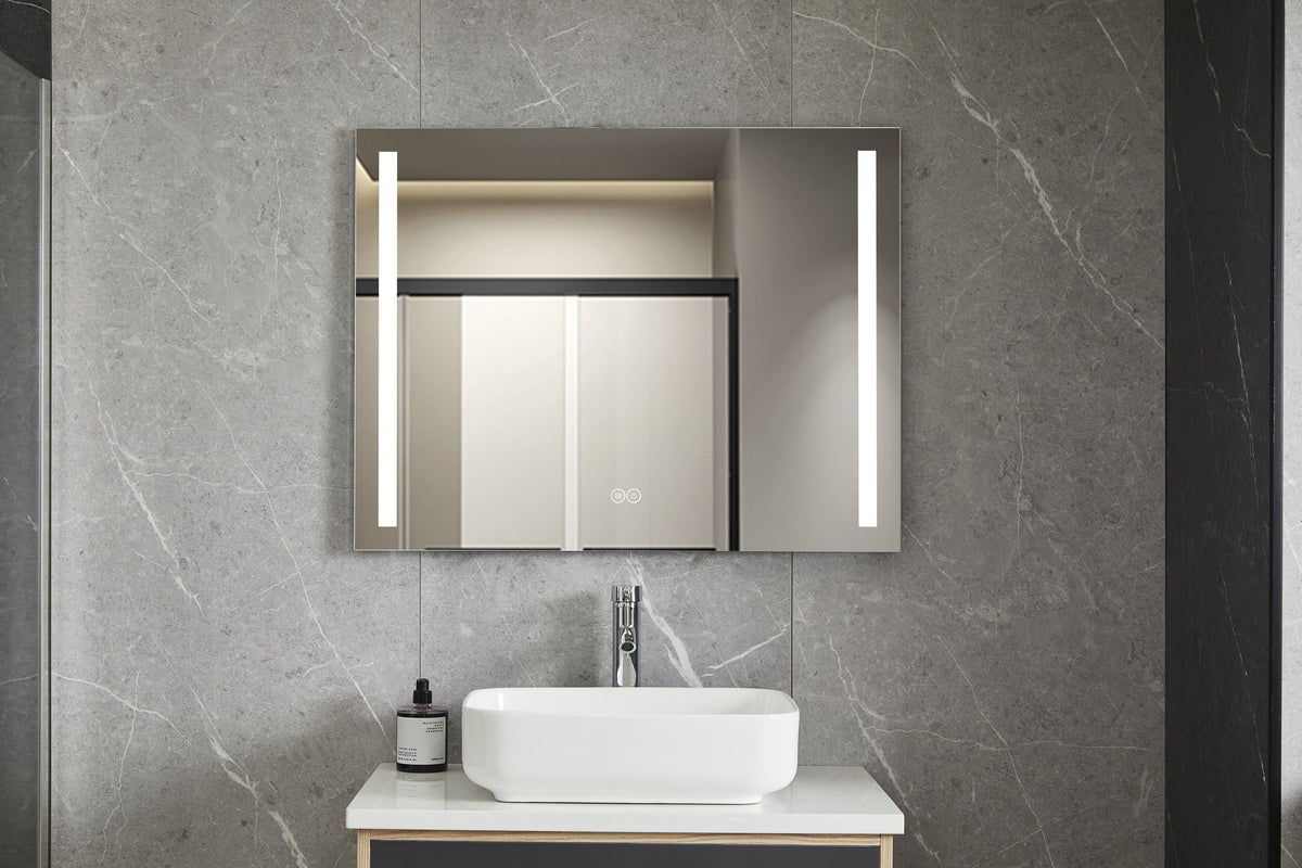 Seconde chance - Miroir 60 x 100 cm sans cadre, éclairage LED encastré et anti-buée - Par défaut
