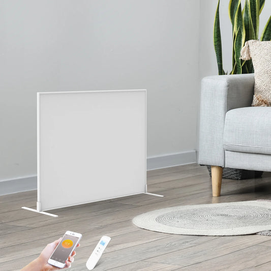 Tweedekans - QH-SP Wifi remote control verplaatsbaar infraroodpaneel 450- 450Watt 60 x 60 cm