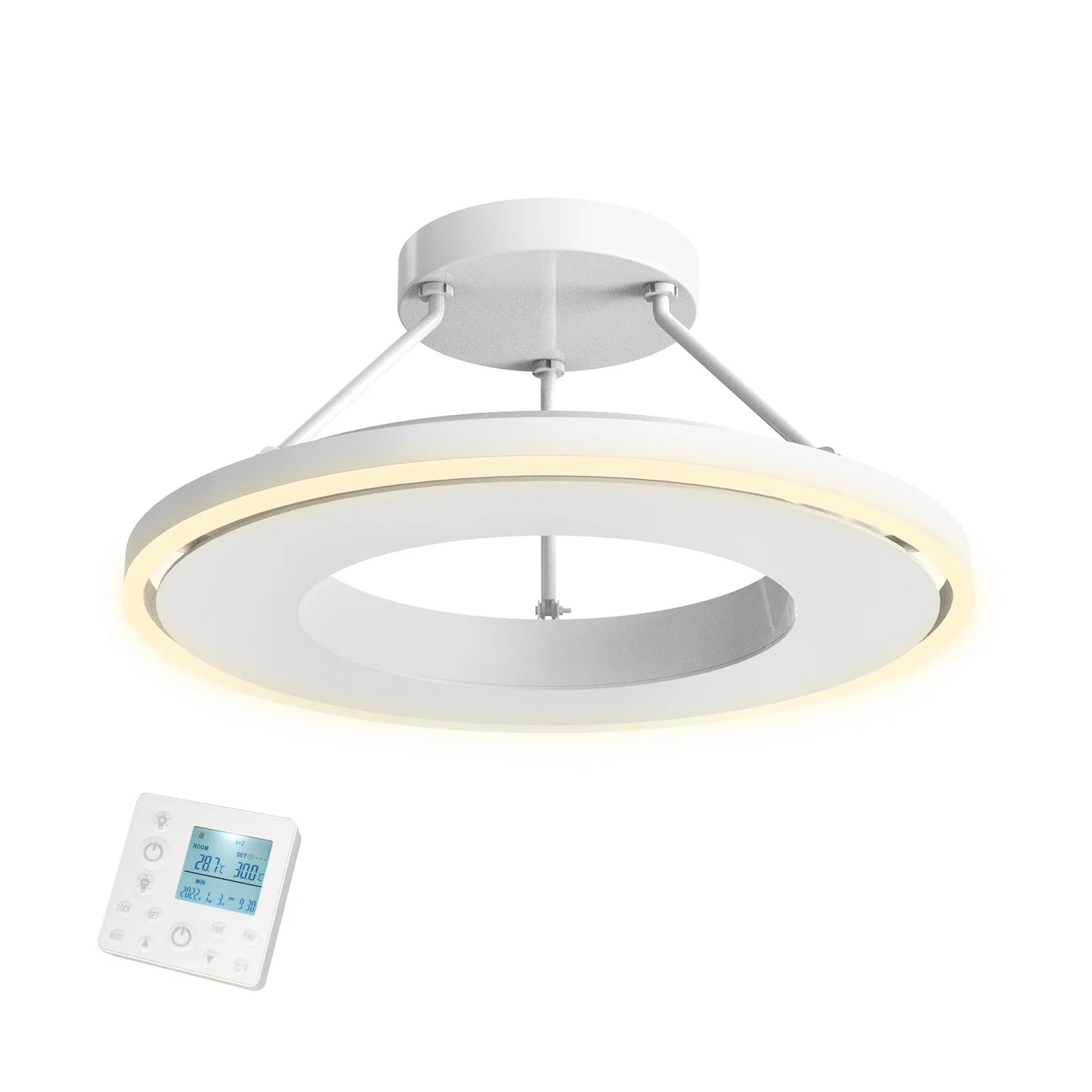 Tweedekans - QH-GlowRing Serie infraroodpaneel met led verlichting 60 cm 1000watt - Default