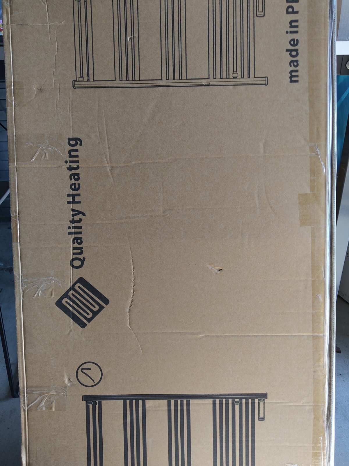 Tweedekans - Slimme elektrische handdoekradiator met digitale bediening black  425Watt - Default