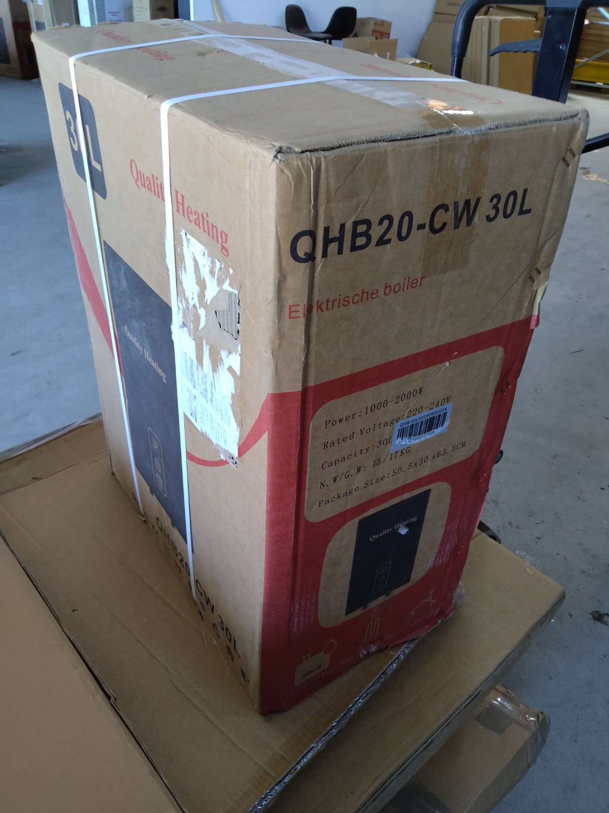 Tweedekans - 30 Liter QH dual elektrische boiler met digitale bediening - Default