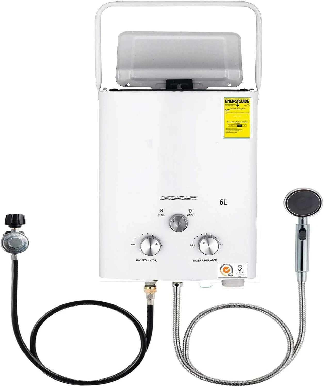 Tweedekans - Propaan geiser - LPG geiser 6 Liter / minuut Boiler - 6 Liter