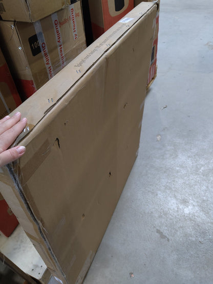 Tweedekans - Spiegel rond 100 cm met zwart frame - Default