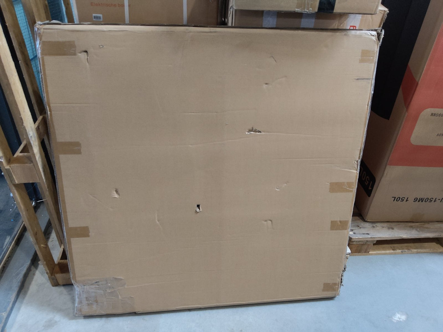 Tweedekans - Spiegel rond 100 cm met zwart frame - Default