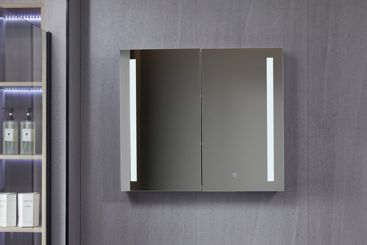 Seconde chance - Armoire miroir avec éclairage LED 80 (l) x 70 cm (h) - Par défaut