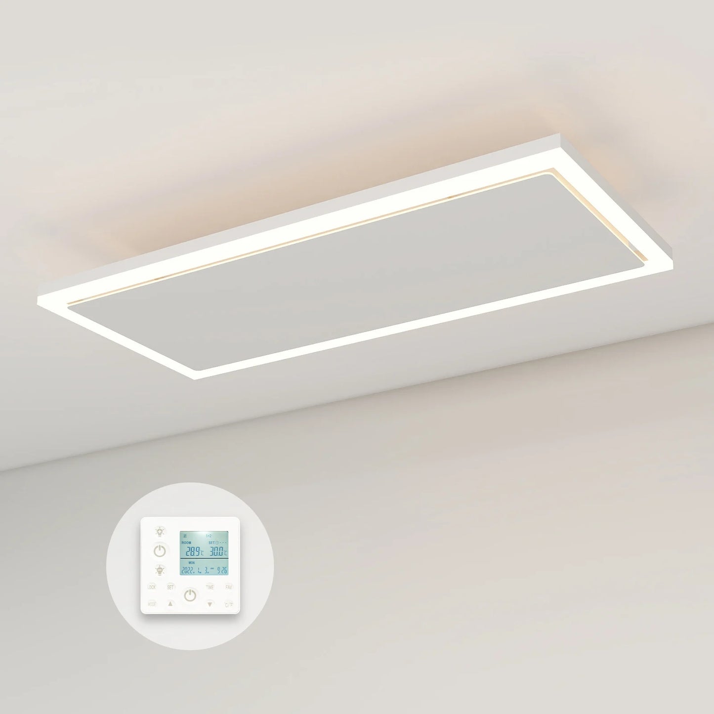 Tweedekans - QH-InfraGlow Serie infraroodpaneel met led verlichting 135x39 cm 1700watt - Default