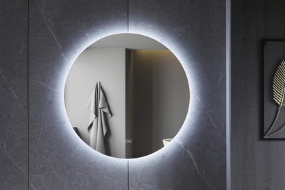 Tweedekans - Spiegel rond 80 cm frameloos, rondom led verlichting en anti condens - Default