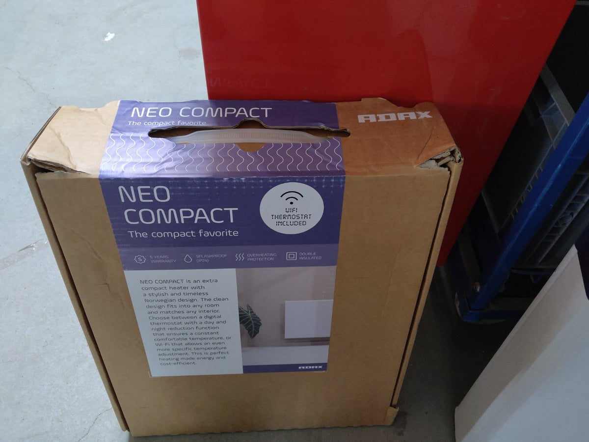 Tweedekans - Adax Neo Compact Wifi elektrische kachel - 400Watt - 35 × 42 × 8.7 cm