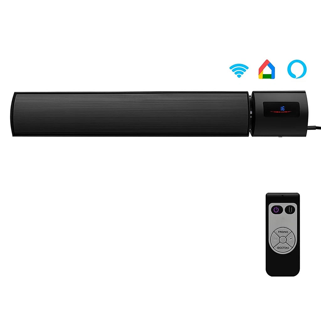 Seconde chance - Chauffage de terrasse infrarouge Caleo WiFi avec télécommande - TH Caleo 1800Watt