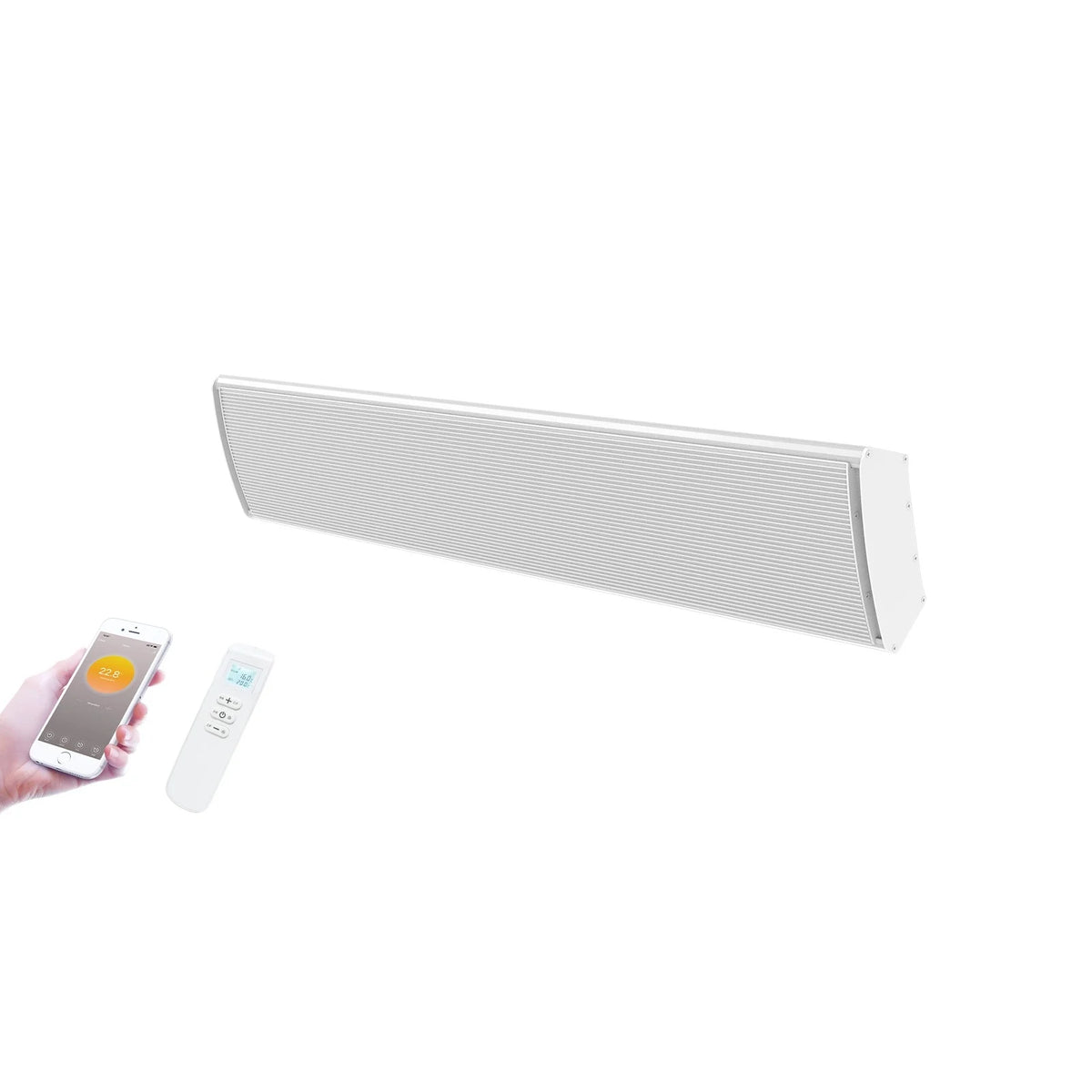 Tweedekans - Infrarood terrasverwarmer Whitewarm Wifi 1800 - 2400Watt - 2400Watt